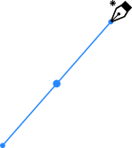 Straight path drawing example