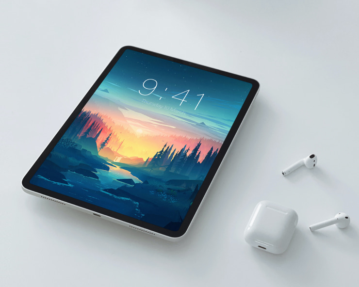 The 11-inch iPad Pro for graphic design.
