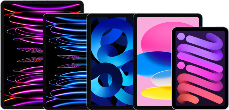 Current iPads range for graphic design.