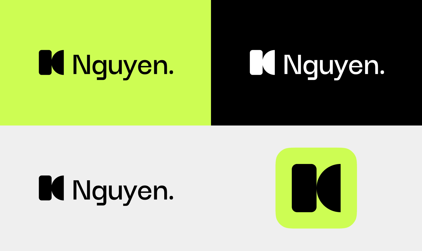 A well thought out logo ecosystem adapted for different needs.