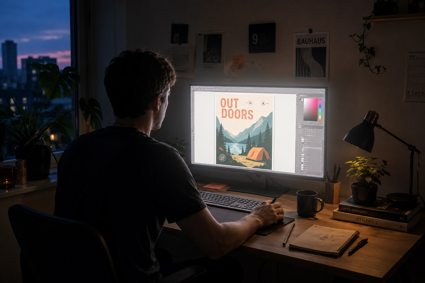 Common mistake: a designer incorrectly calibrating colors in an extremely dark environment.