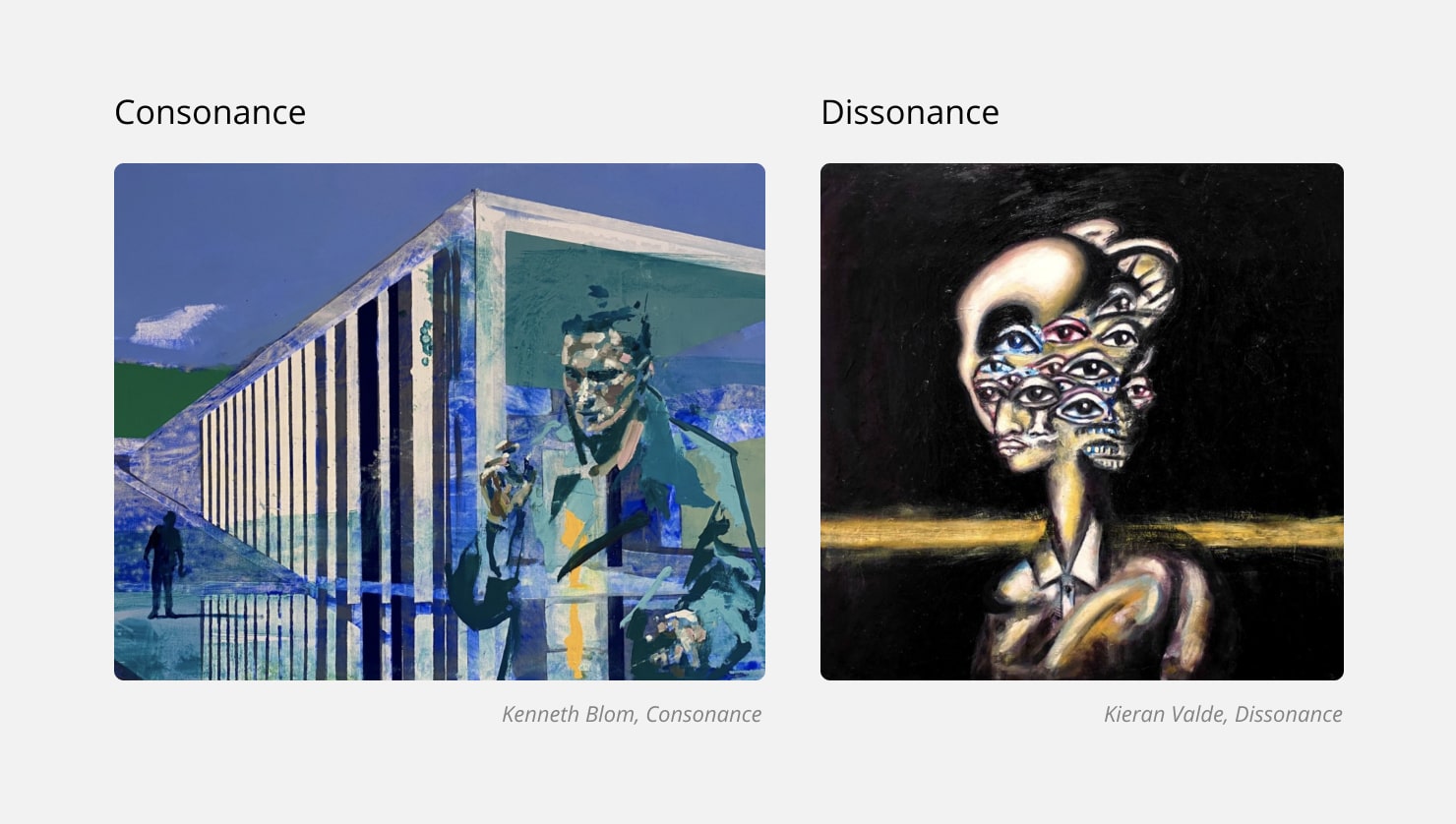 Paar Konsonanz/Dissonanz in der Komposition.