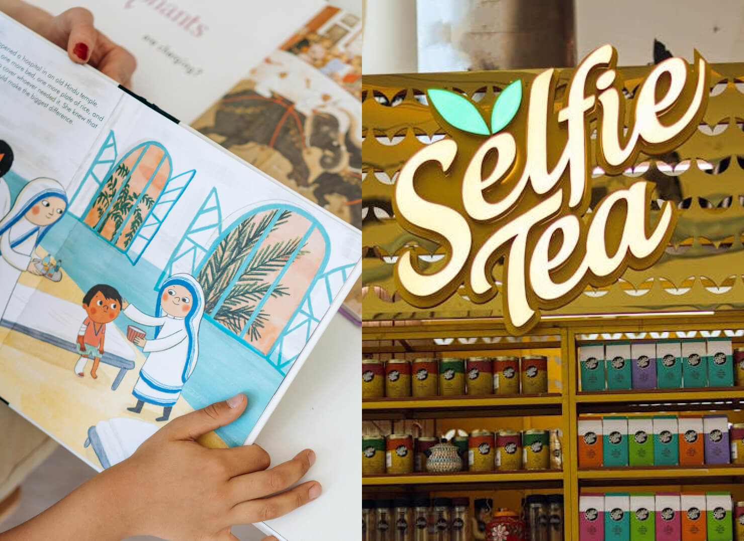 Children’s book illustration and brand design as types of projects a designer can take up.