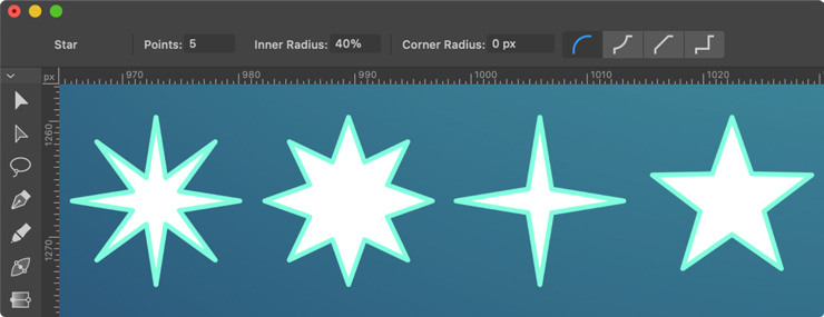 The Star tool in Amadine