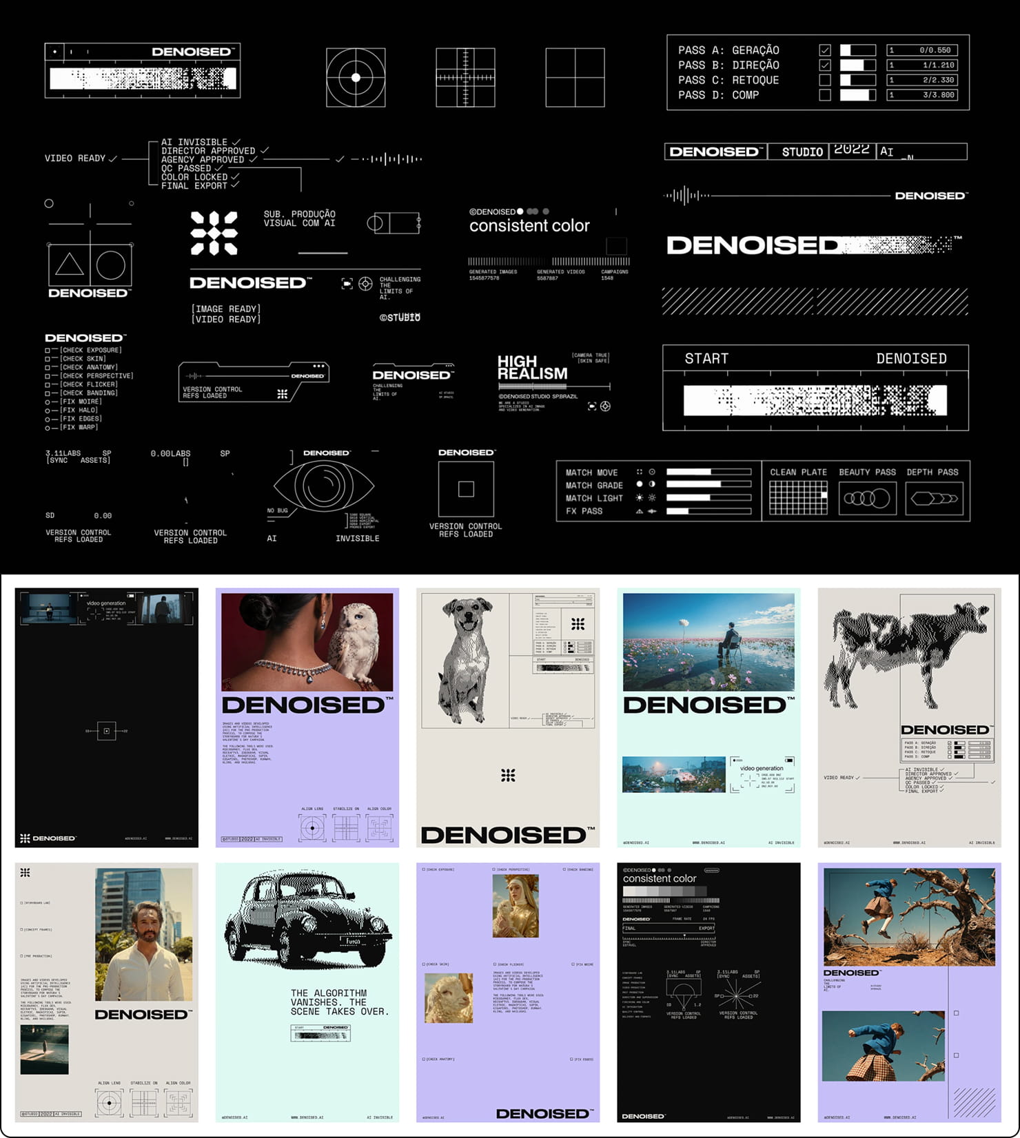 Denoised Studio presents machine-inspaired visual language.