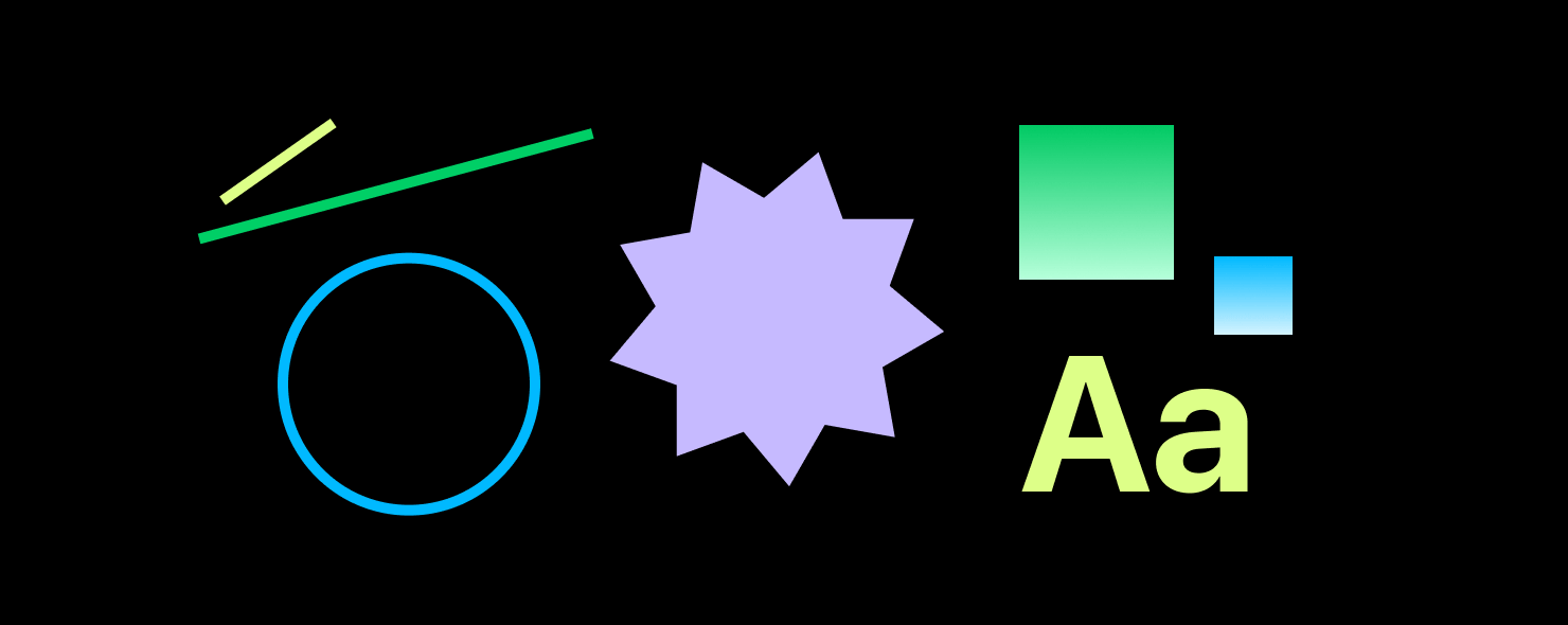 Examples of SVG graphics.