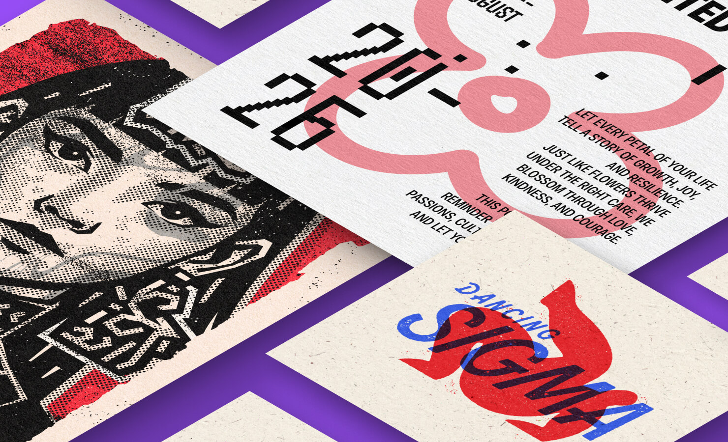 A variety of documents created in the Amadine app.