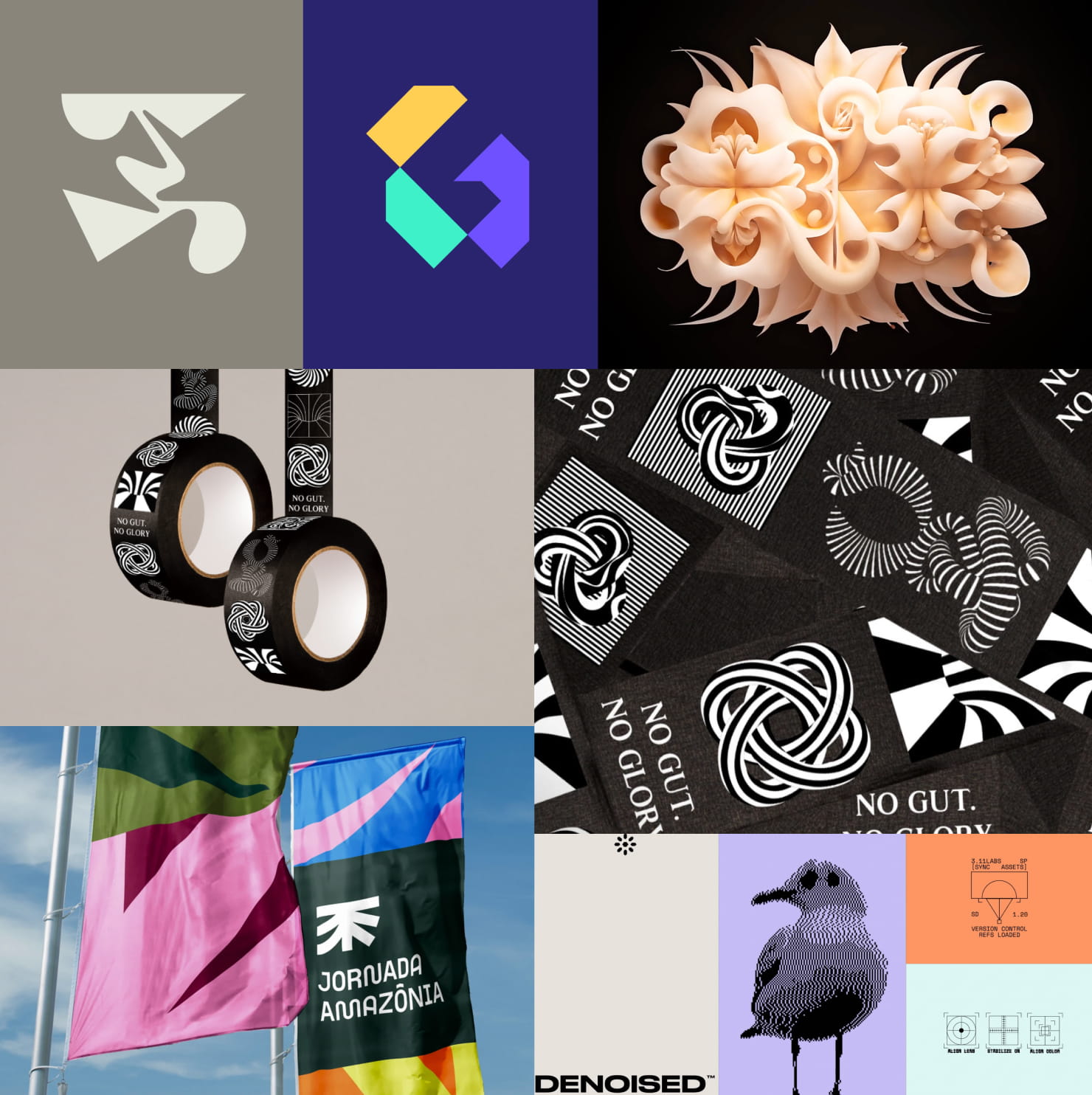 Logo Design Trends collage by Olha Voronova.