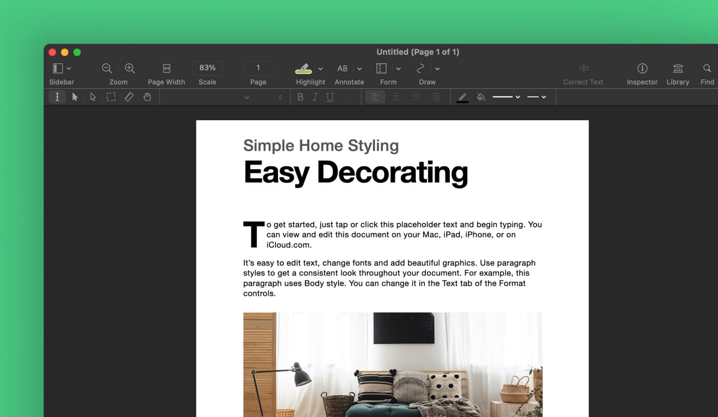 Nitro PDF Pro UI and document layout.