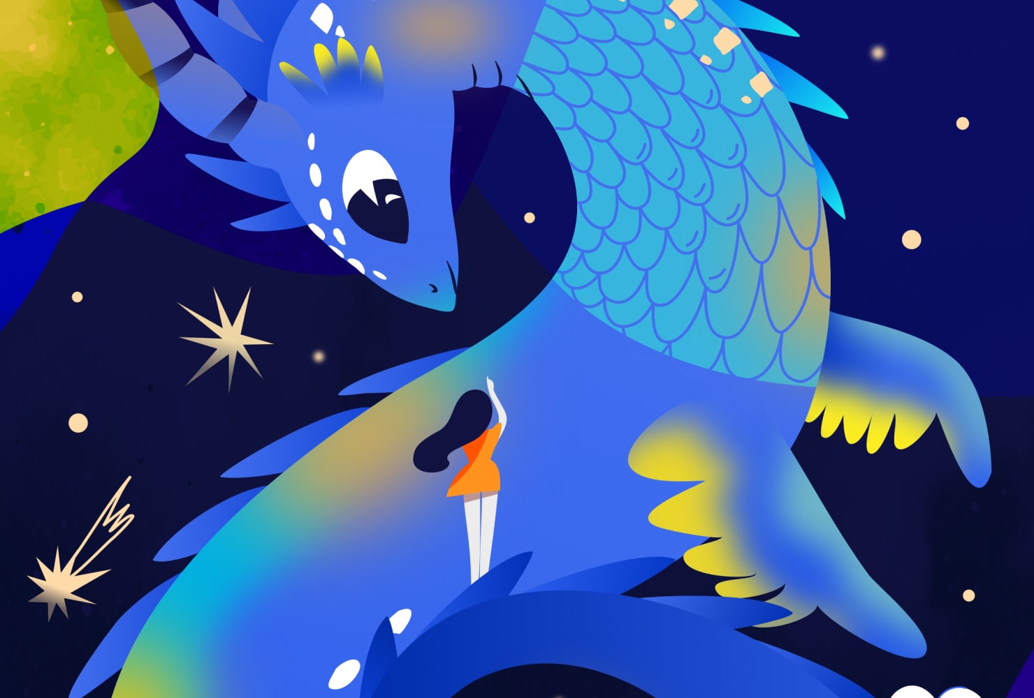 A vector illustration created in the Amadine app.