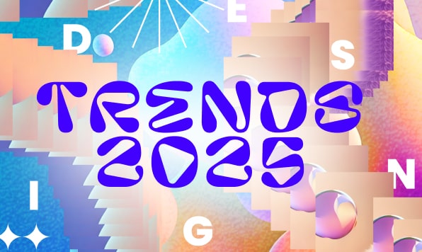 Preview image for Graphic Design Trends 2025 article.