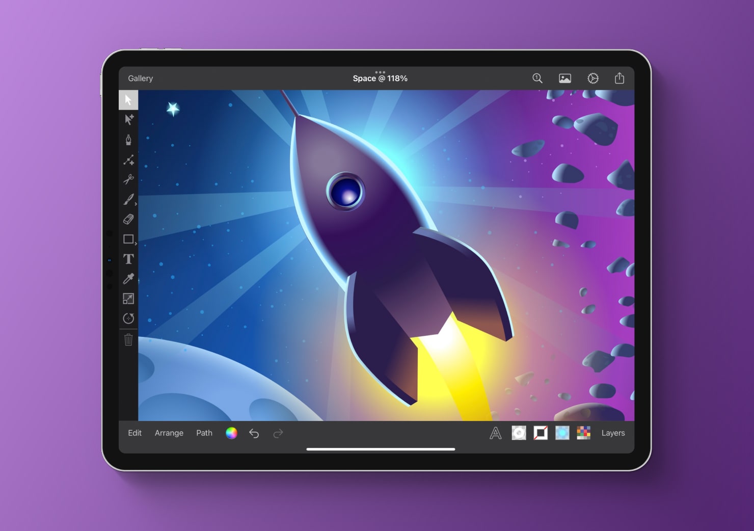 Inkpad for iPad illustration.