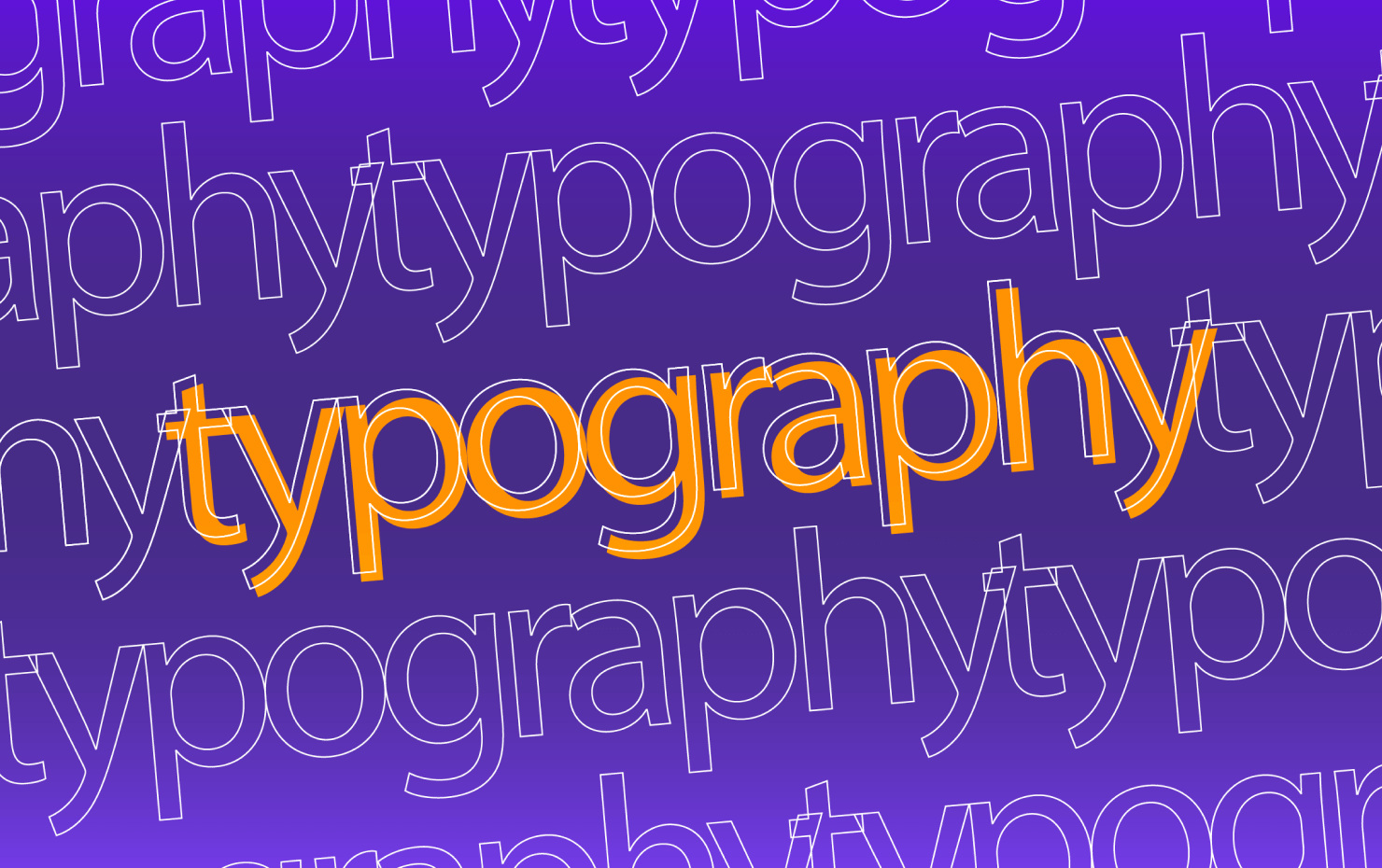 typography examples graphic design