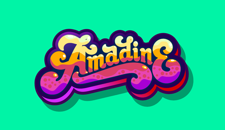 Amadine lettering
