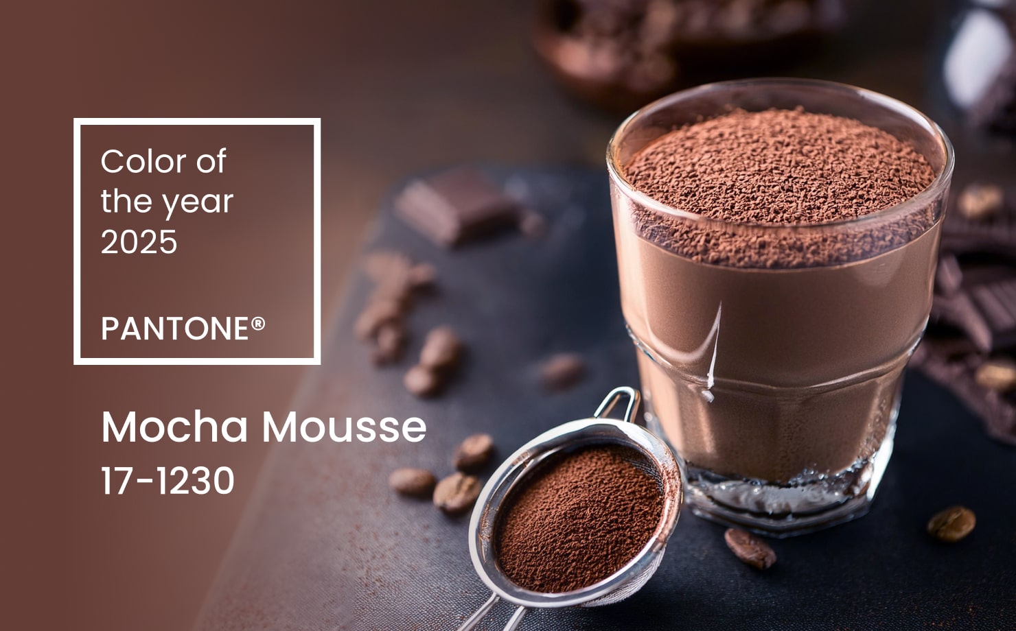 Pantone’s Mocha Mousse: color of the year 2025.