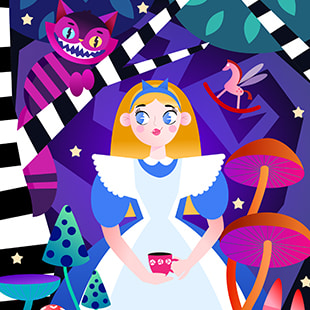 Alice in Wonderland by Olha Voronova.