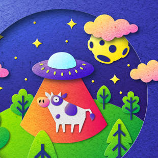 The Cow Abduction by Aleksandra Boyovich