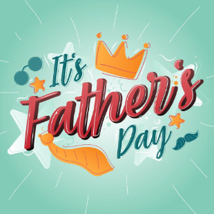 Father's Day drawn in Amadine