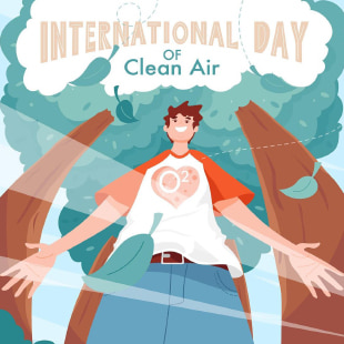International Day of Clean Air drawn in Amadine