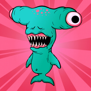 Letter T drawn in Amadine