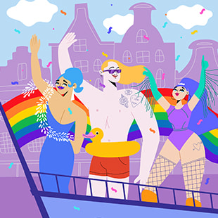 Pride month by Olha Voronova.
