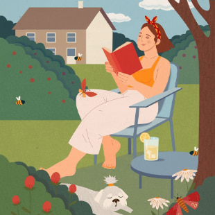 Summer Leisure drawn in Amadine