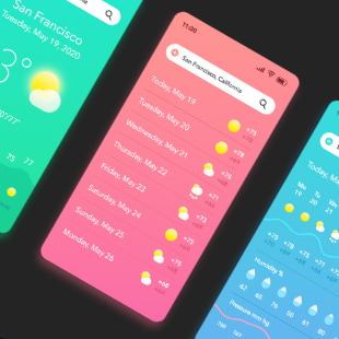 Weather App Templates by Eugen Buzuk