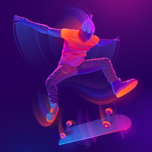 Skater by Eugen Buzuk