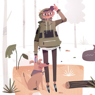 Woodland Walks with P-Nut by Kirk Wallace