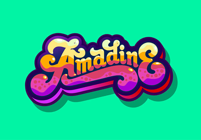 Vector magic blue lettering by Filip Komorowski.