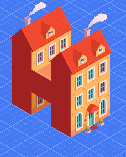 Isometric grid for stunning 3D effects in 2D environment.