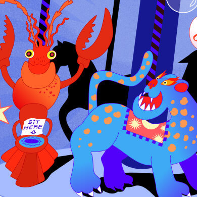Carousel illustration by Olha Voronova.