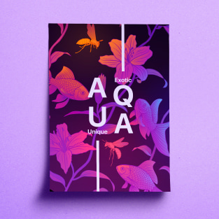 Poster ‘Aqua’ created in Amadine