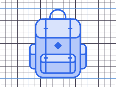 Vector Graphics Precision visual representation with grid