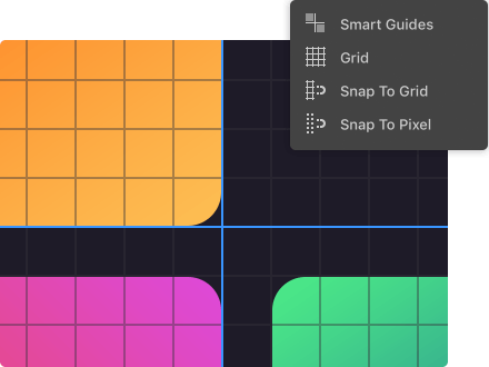 Example of Grids and Guoides used in Amadine