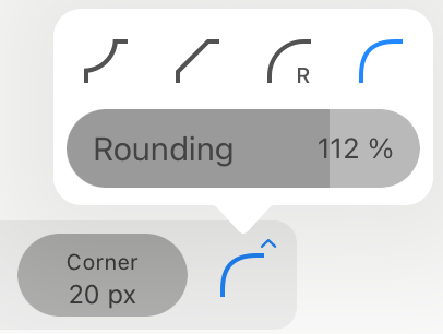 Presets for rounded corners