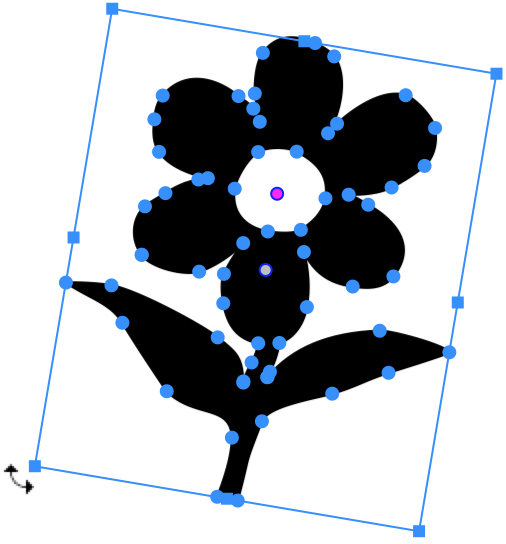 Free Transform rotated an object