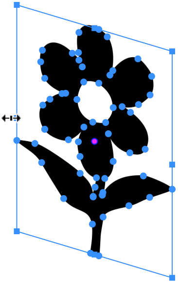 Free Transform tool made a shear-like distortion