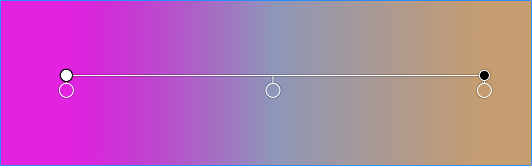 Gradient that consists of three colors