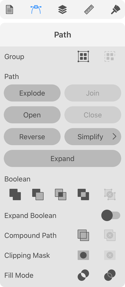 The Path panel with Make Compound Path button.