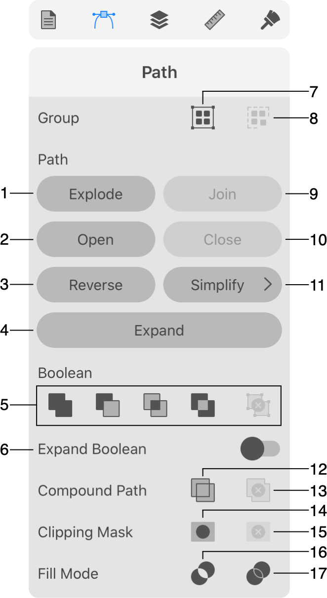 The Path panel