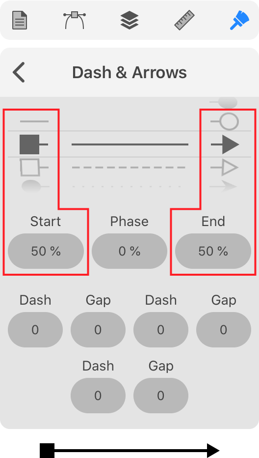 Examples of different cap options