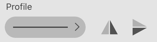 Stroke profile selector.