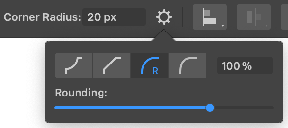 Presets for rounded corners