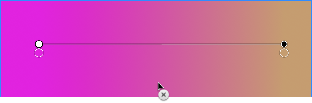 Removing an intermediate color from a gradient