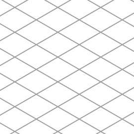 Isometric grid with lines at -30 and +30 degrees