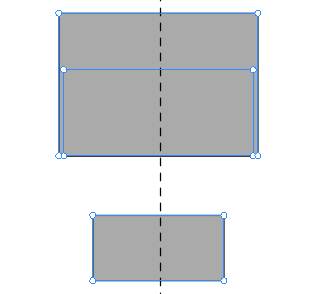 Aligning multiple objects to center