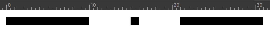 Example of a custom dashed line pattern