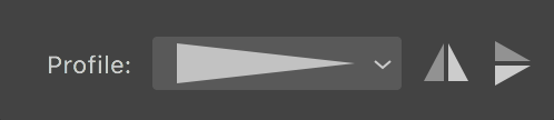 Stroke profile selector.