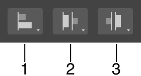 Align, Distribute and Spacing tools in the Control panel